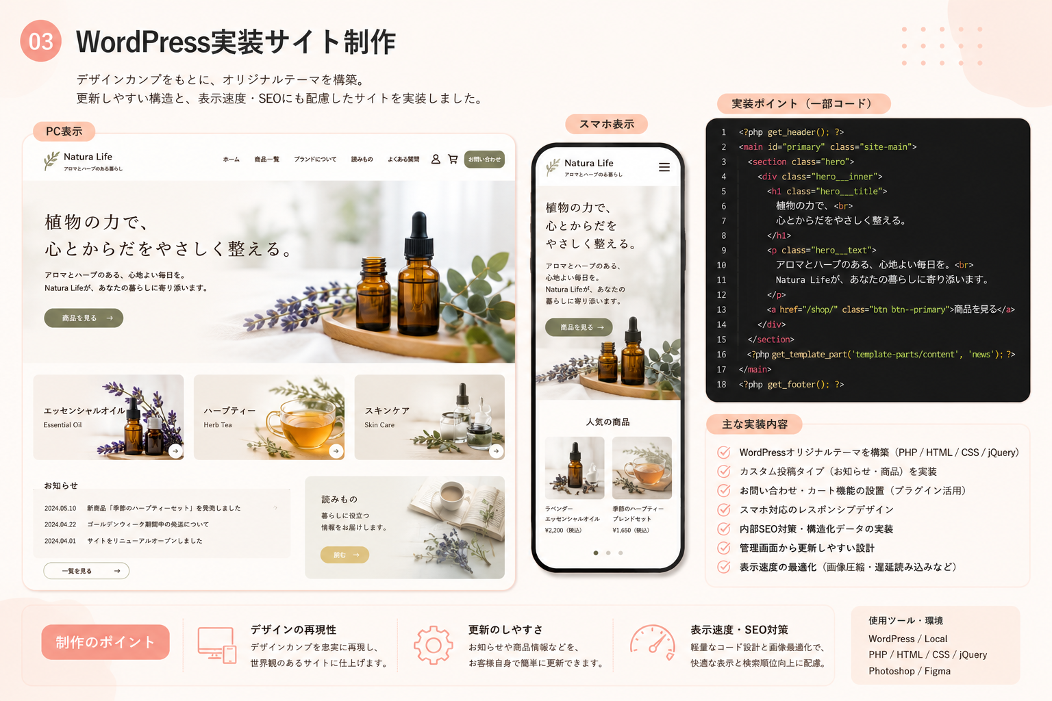 WordPress実装サイト